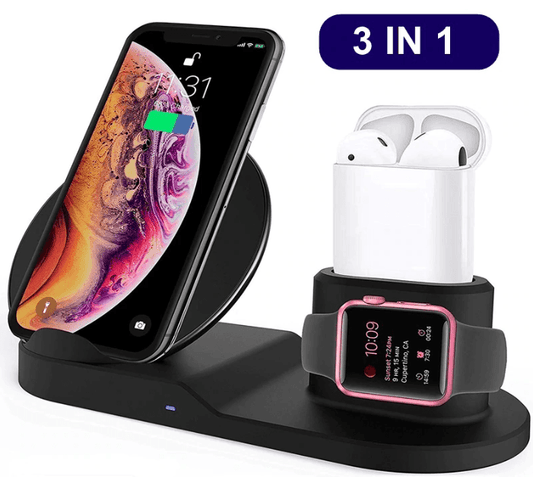 3 in 1 Fast-Charger - Kabelloses Laden - Steal Deals